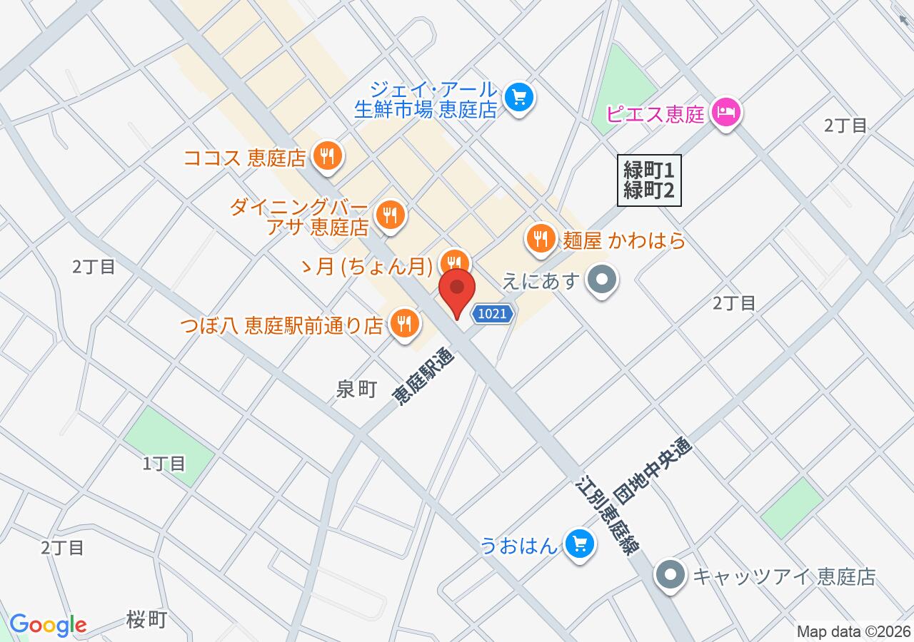 ㈱常口アトム 恵庭店の地図