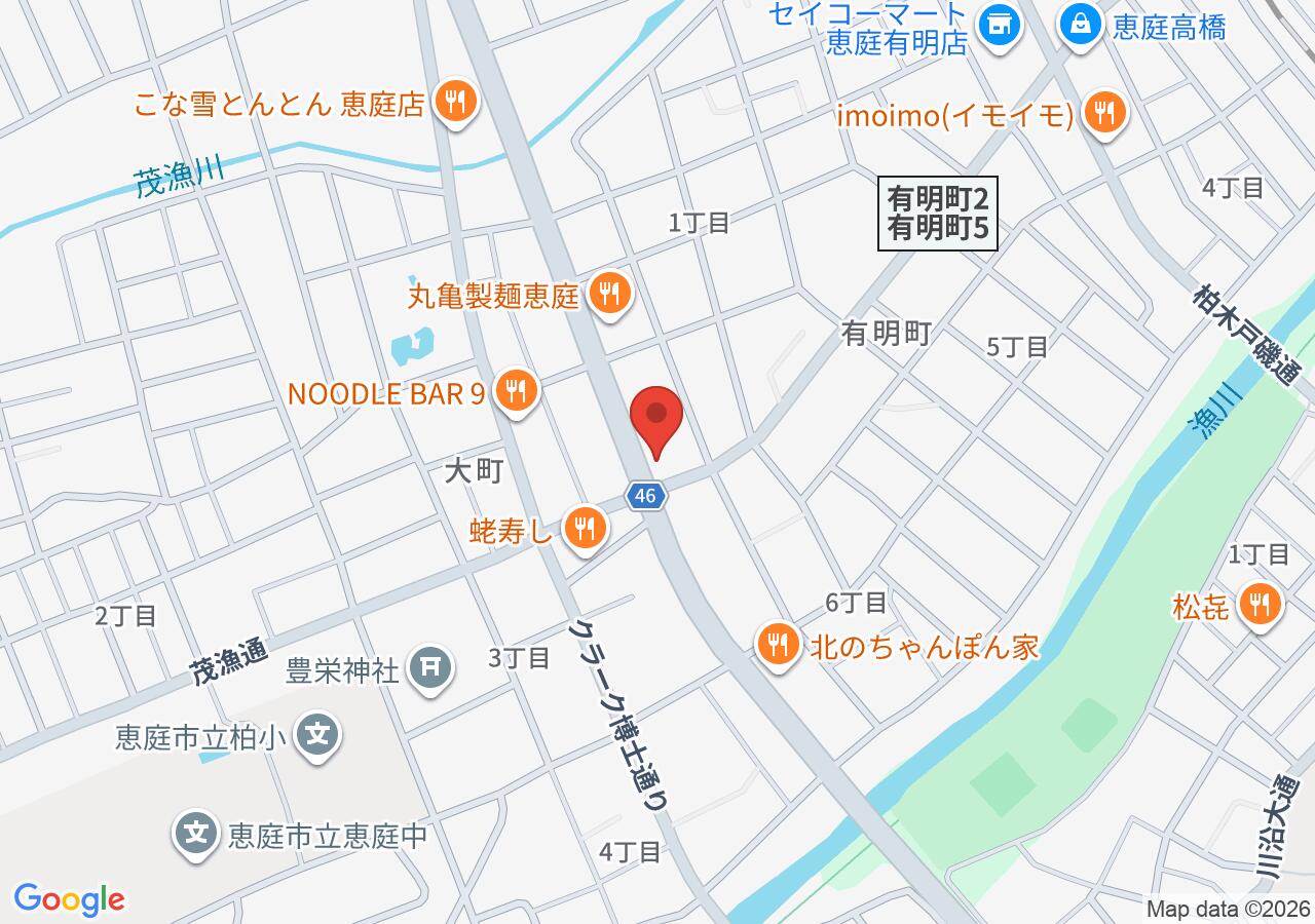 ㈱ボックス 恵庭店の地図
