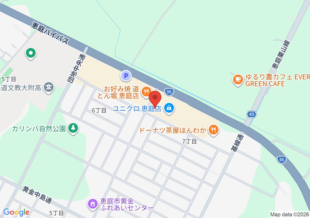 オフハウス 恵庭店の地図