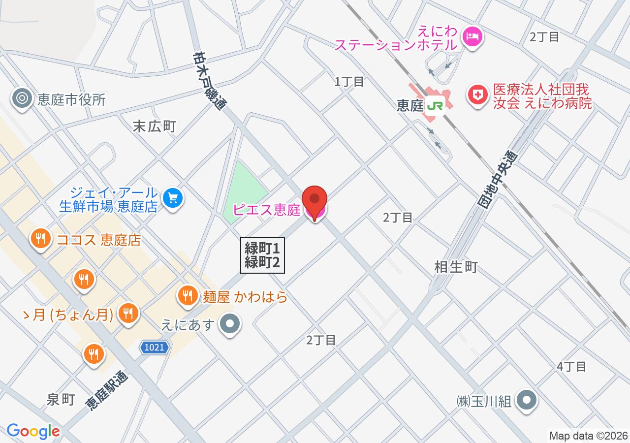 恵庭駅前接骨院の地図