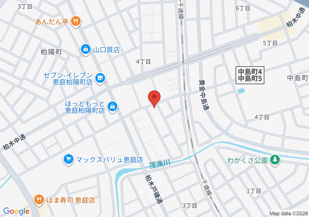 えにわ緑のまち整骨院の地図