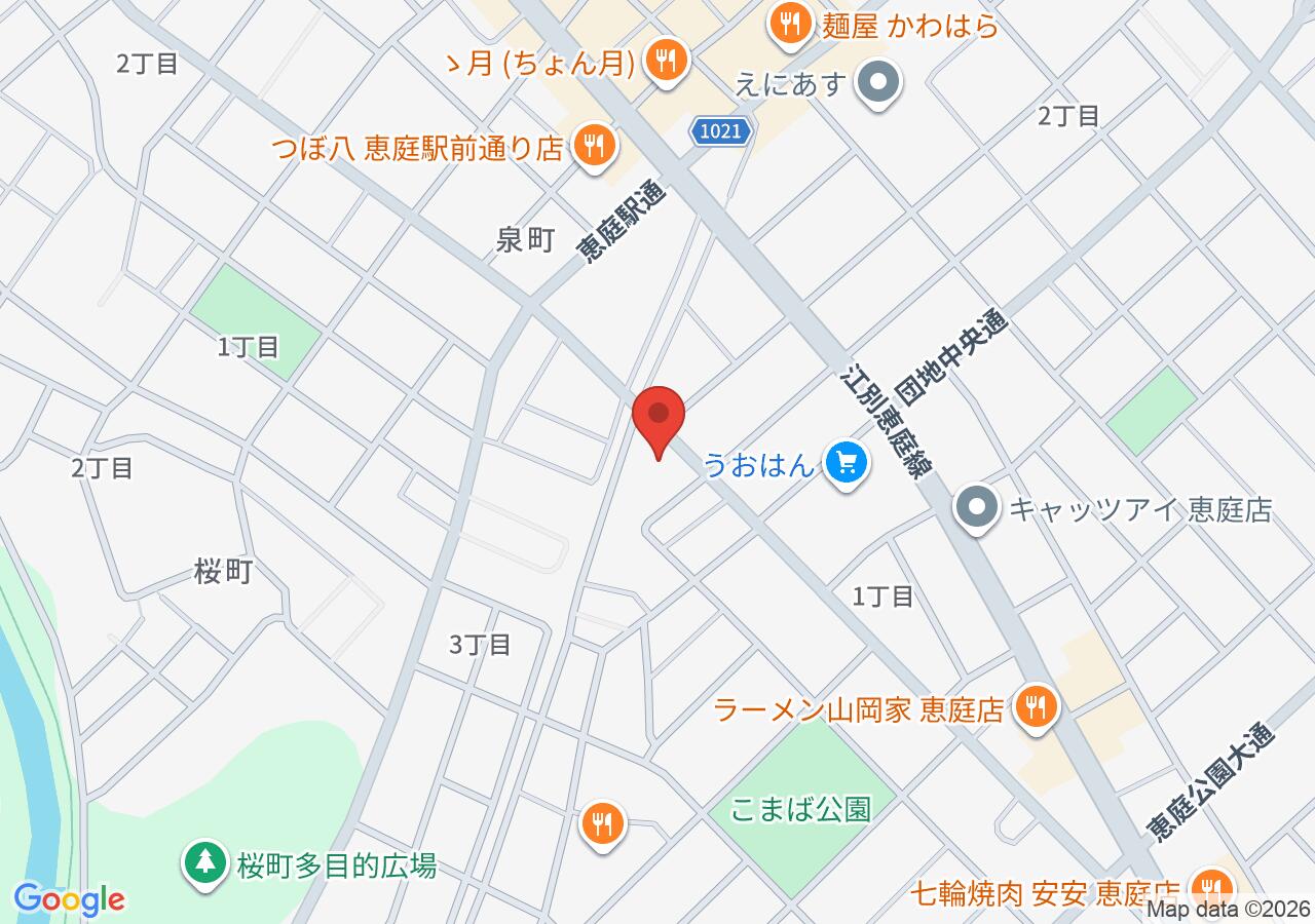 ナツメ堂鍼灸院の地図