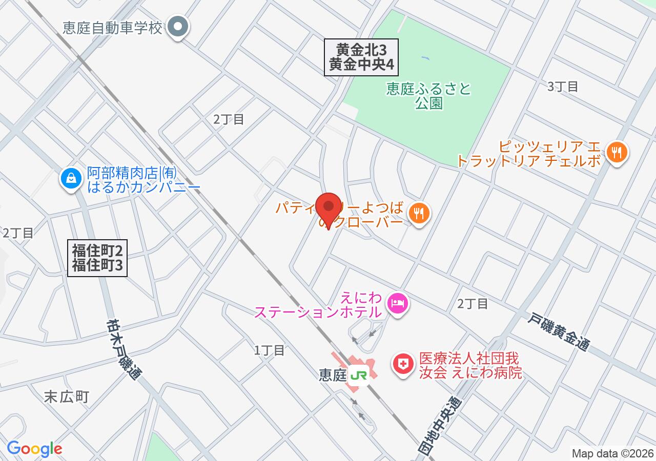 よねたはり灸治療院の地図