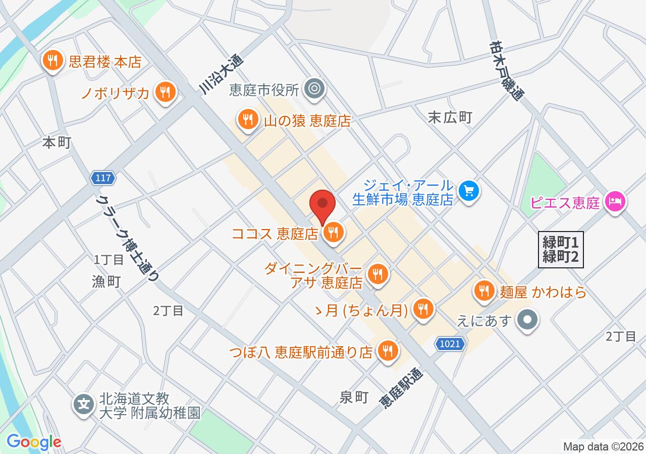 串鳥 恵庭店の地図