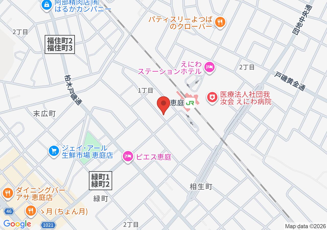 ペンギンベーカリー恵庭店の地図
