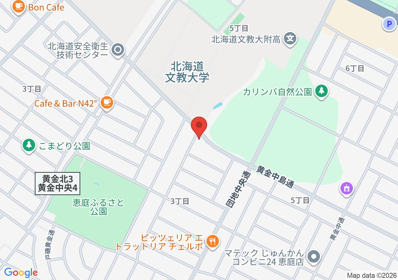 炭火焼肉くろひめ 恵庭店の地図