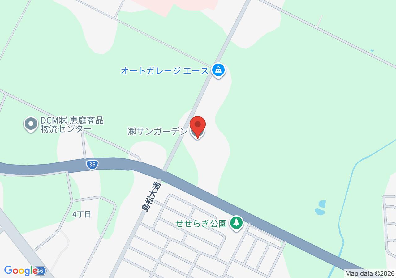 ティーズガーデンの地図