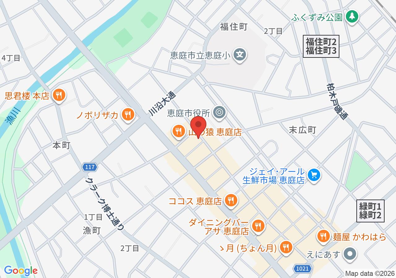 ビストロ・サンカントの地図