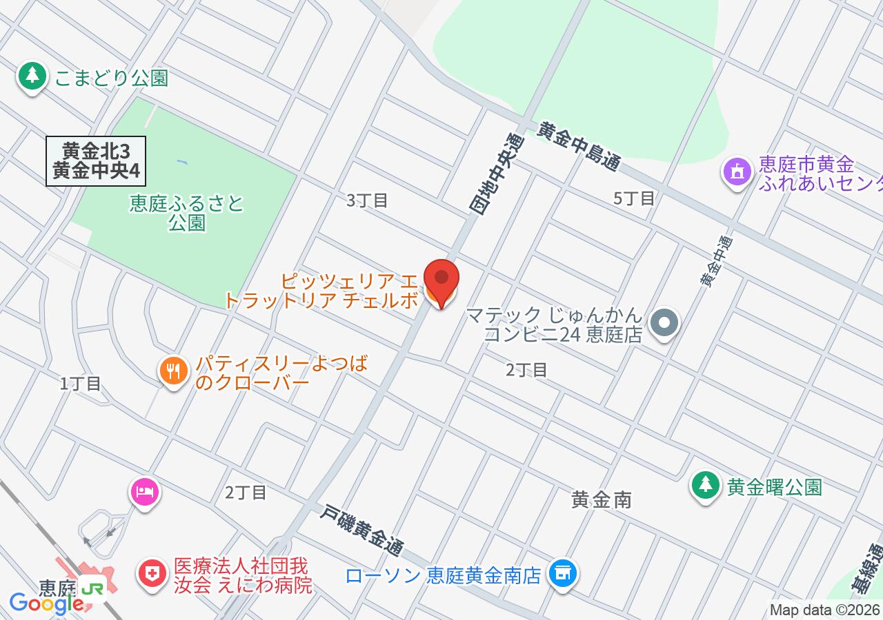 ピッツェリア エ トラットリア チェルボの地図