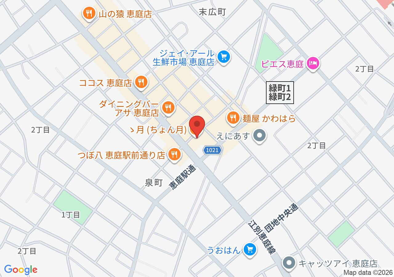 ゝ月 (ちょん月)の地図