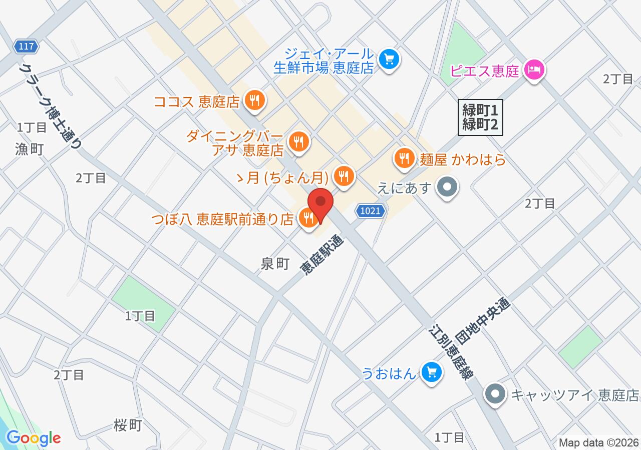 味覚館の地図