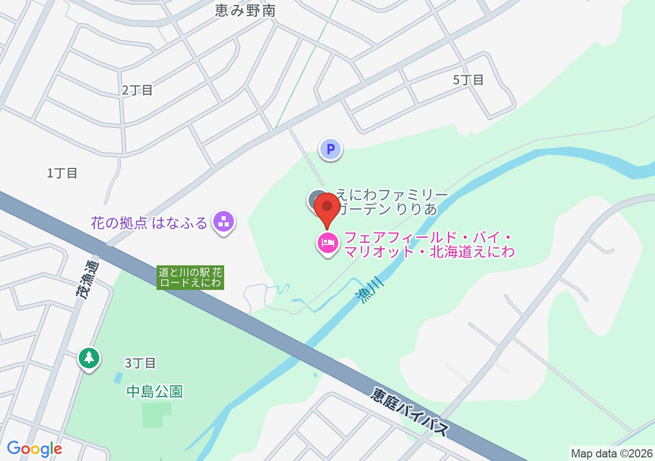 えにわファミリーガーデン りりあの地図