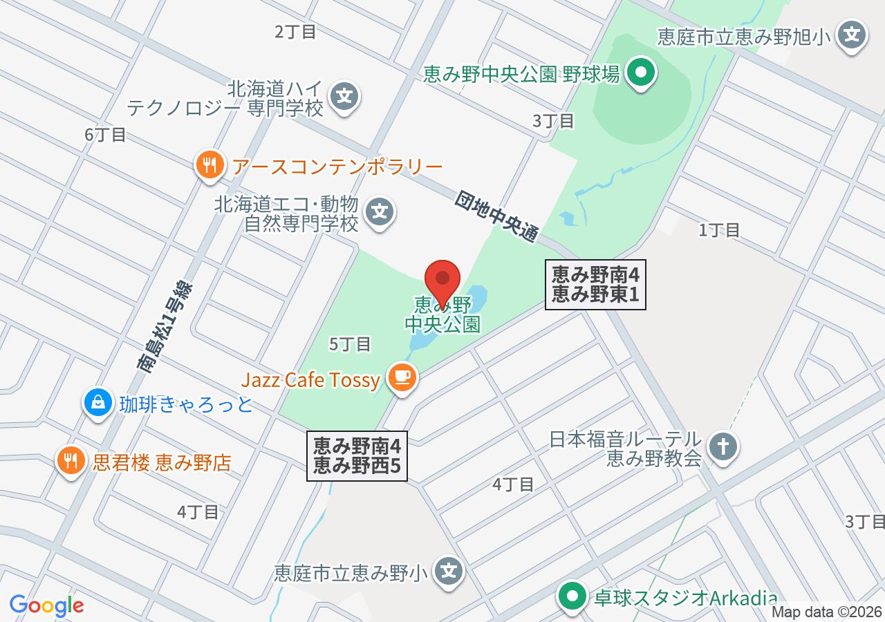 恵み野中央公園の地図