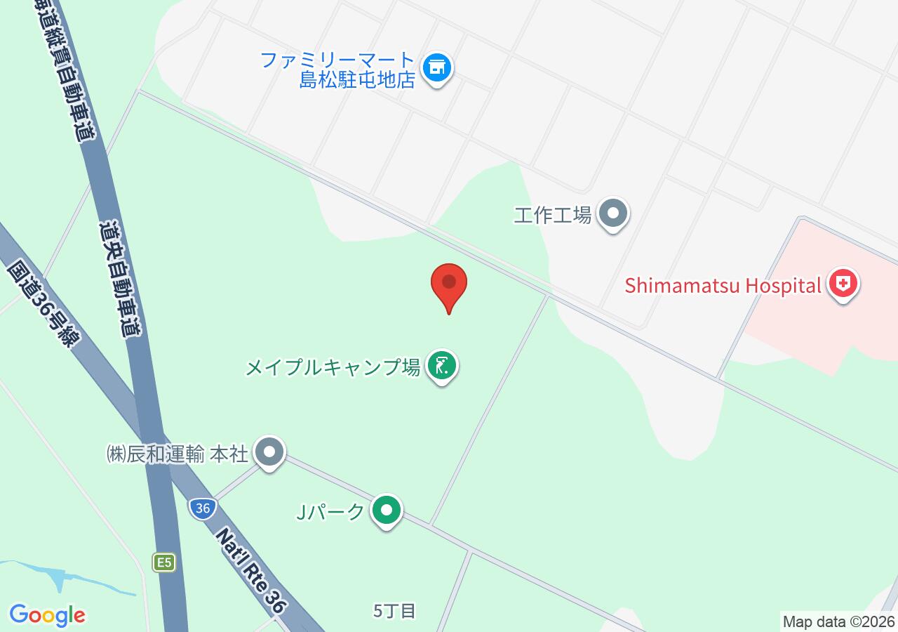西島松の地図
