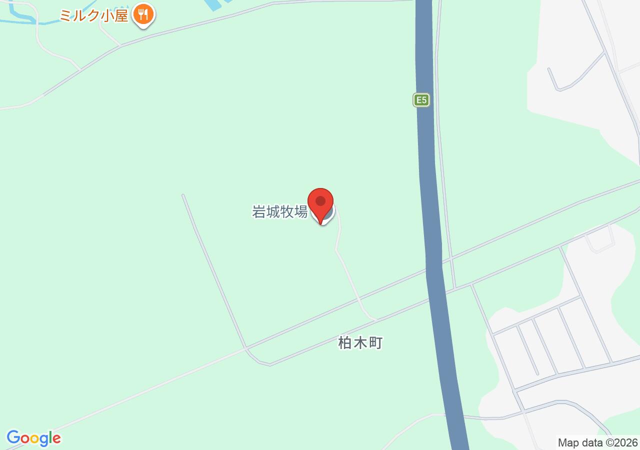 岩城牧場の地図