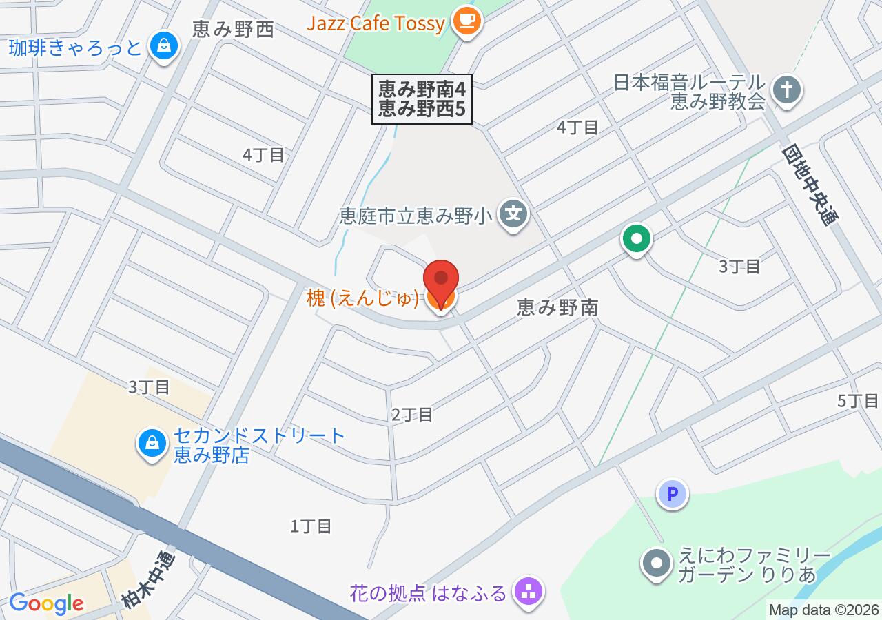 槐 (えんじゅ)の地図