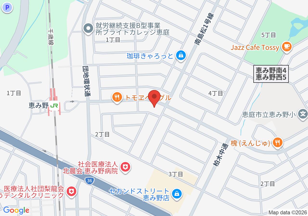 SPACE24ビルの地図