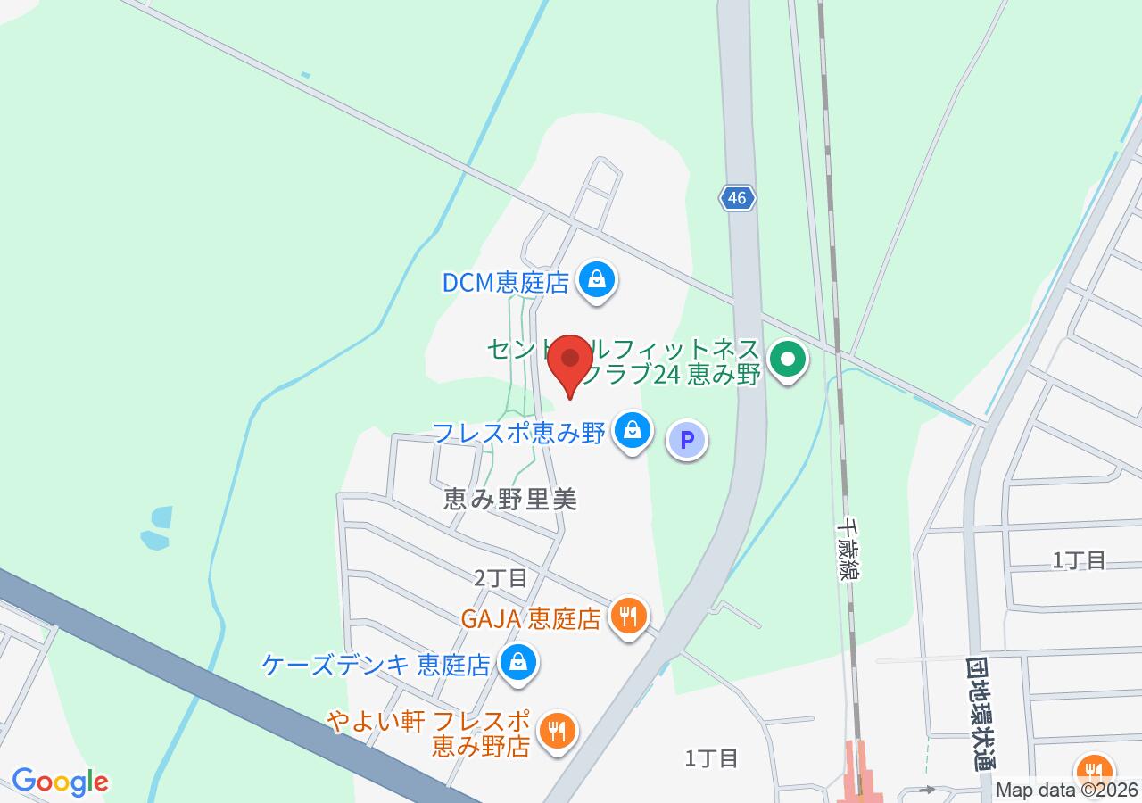 まちスポ恵み野(認定NPO法人まちづくりスポット恵み野)の地図