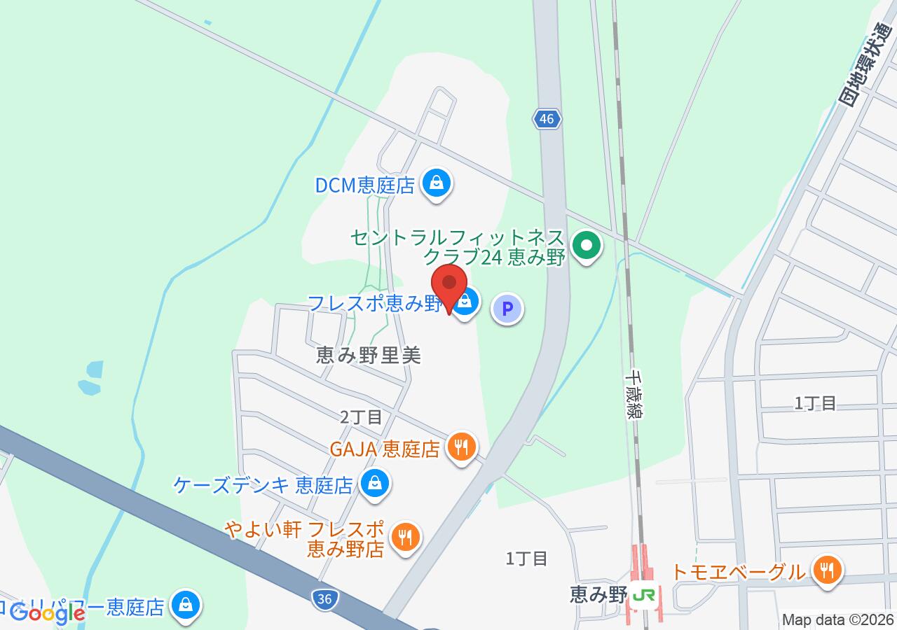 メガネサロンルック フレスポ恵み野店の地図