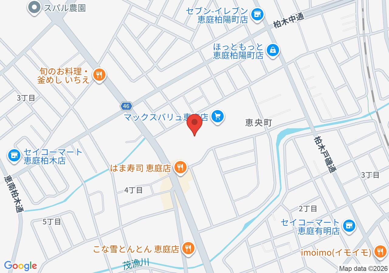イエローグローブ 恵庭店の地図