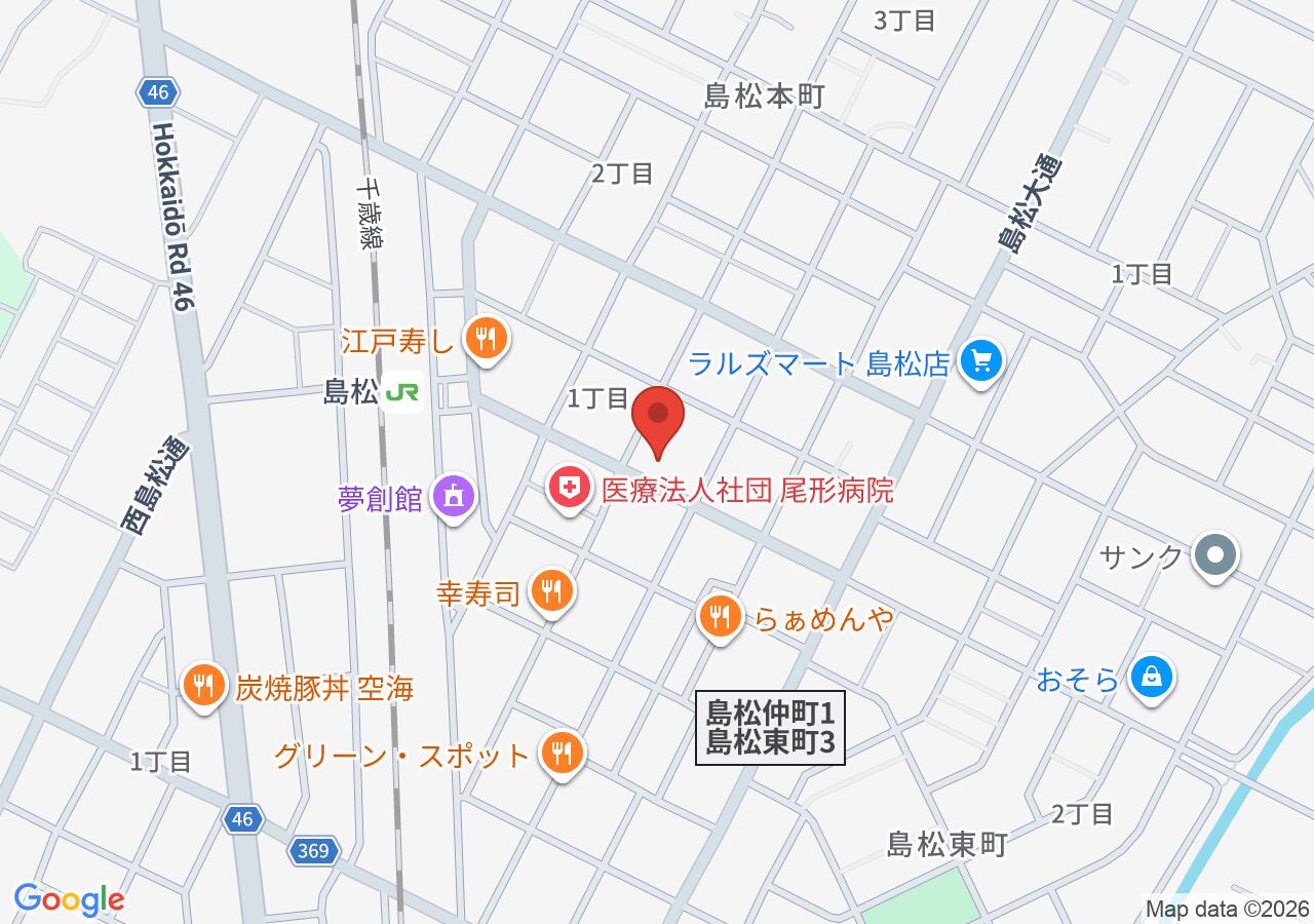後藤時計メガネ店の地図