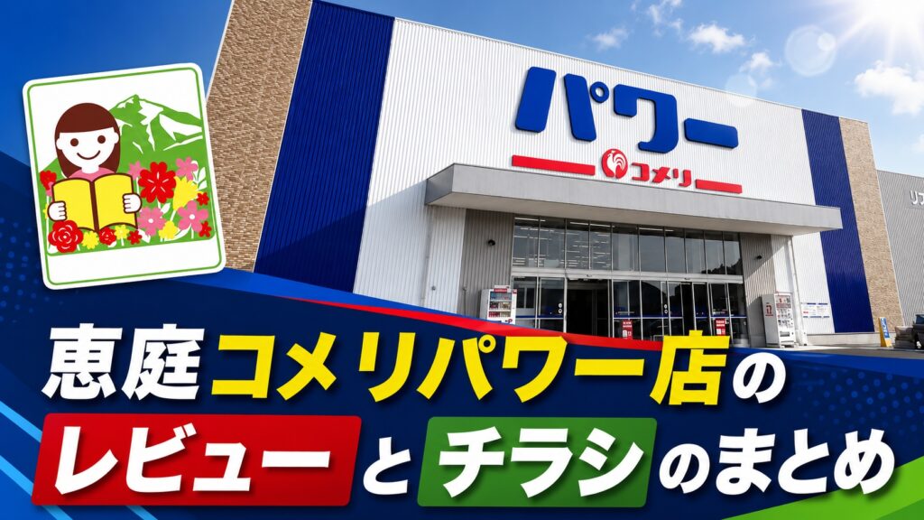 恵庭,コメリ,コメリパワー店,口コミ,評判,レビュー,チラシ,おすすめ