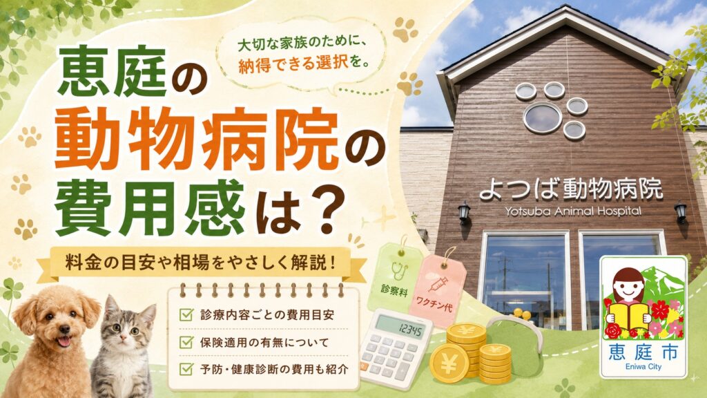 恵庭,動物病院,特徴,おすすめ,口コミ,評判