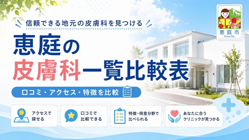 恵庭,皮膚科,評判,口コミ,場所