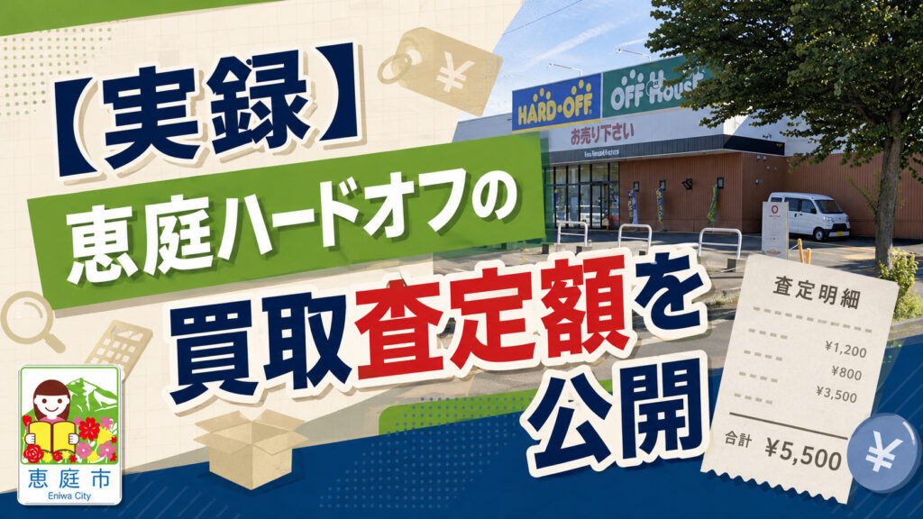 恵庭,ハードオフ,買取,レビュー,口コミ,評判