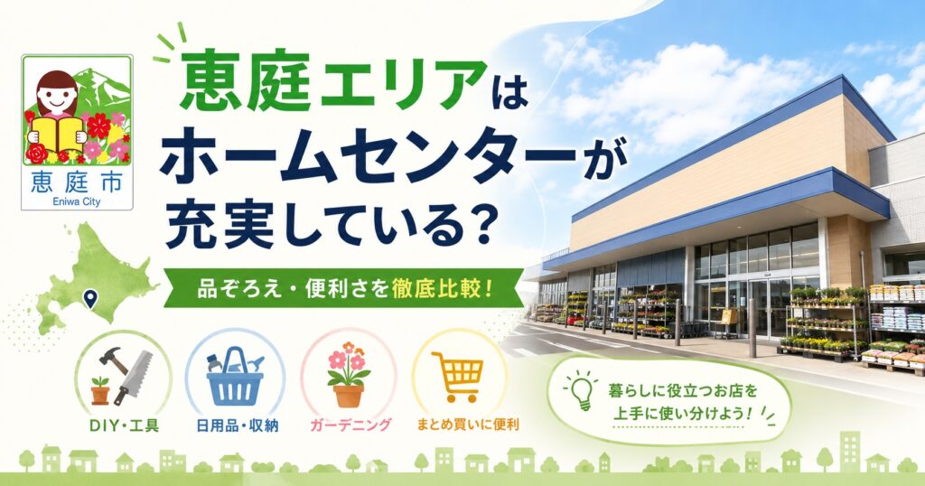 恵庭,ホームセンター,口コミ,評判,おすすめ