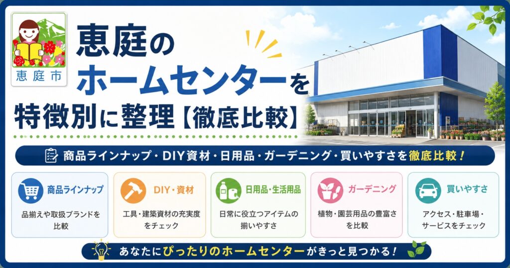 恵庭,ホームセンター,口コミ,評判,おすすめ