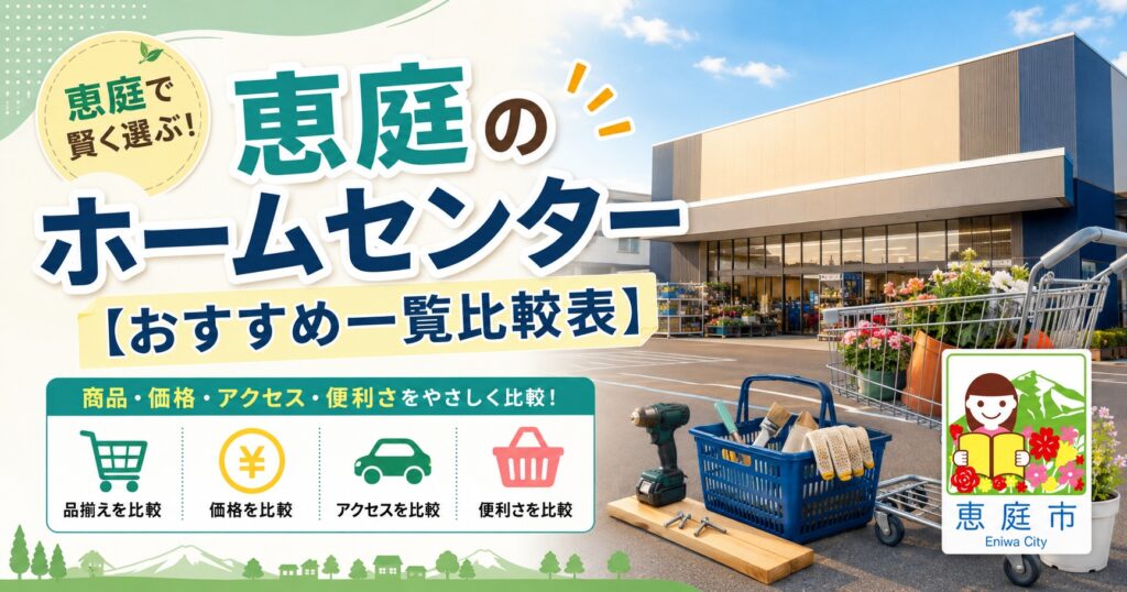恵庭,ホームセンター,口コミ,評判,おすすめ