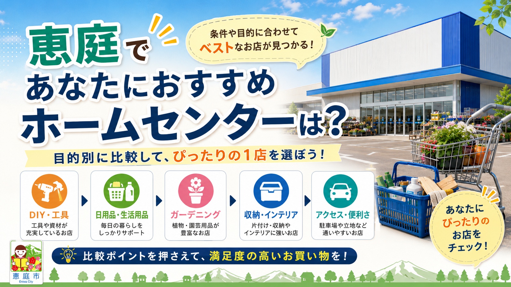 恵庭,ホームセンター,口コミ,評判,おすすめ