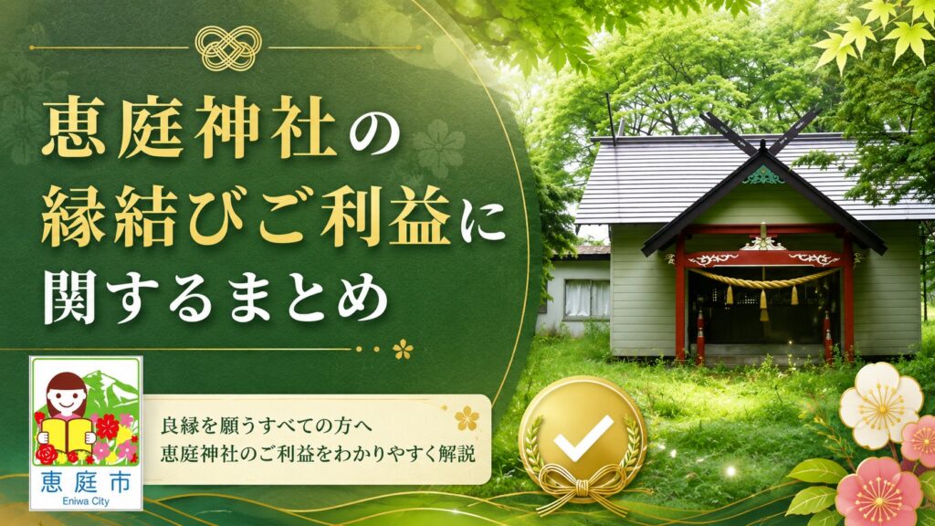 恵庭神社,ご利益,縁結び,出会い,口コミ,評判,体験談