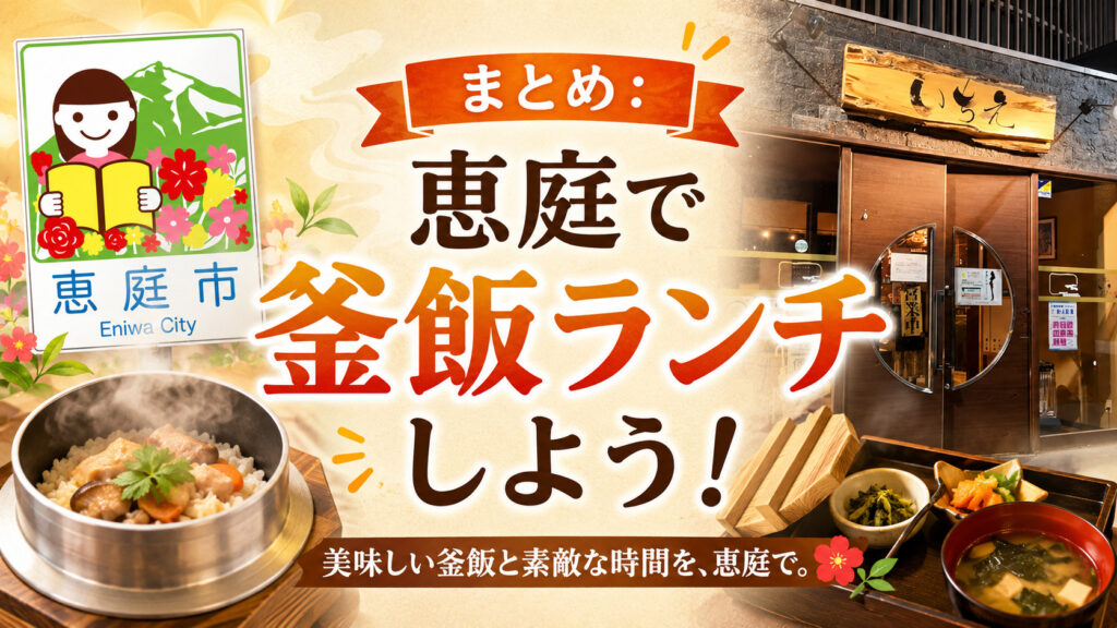 恵庭,釜飯,釜めし,おすすめ,人気,口コミ,評判