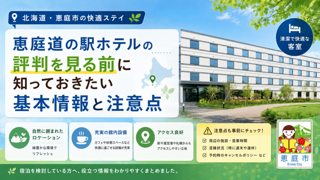 恵庭,道の駅,ホテル.口コミ,評判,おすすめ