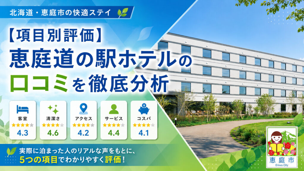 恵庭,道の駅,ホテル.口コミ,評判,おすすめ