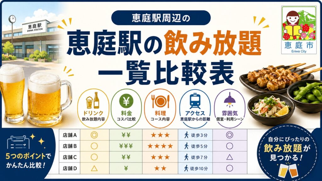 恵庭駅,飲み放題,飲み屋,口コミ,評判,おすすめ,人気