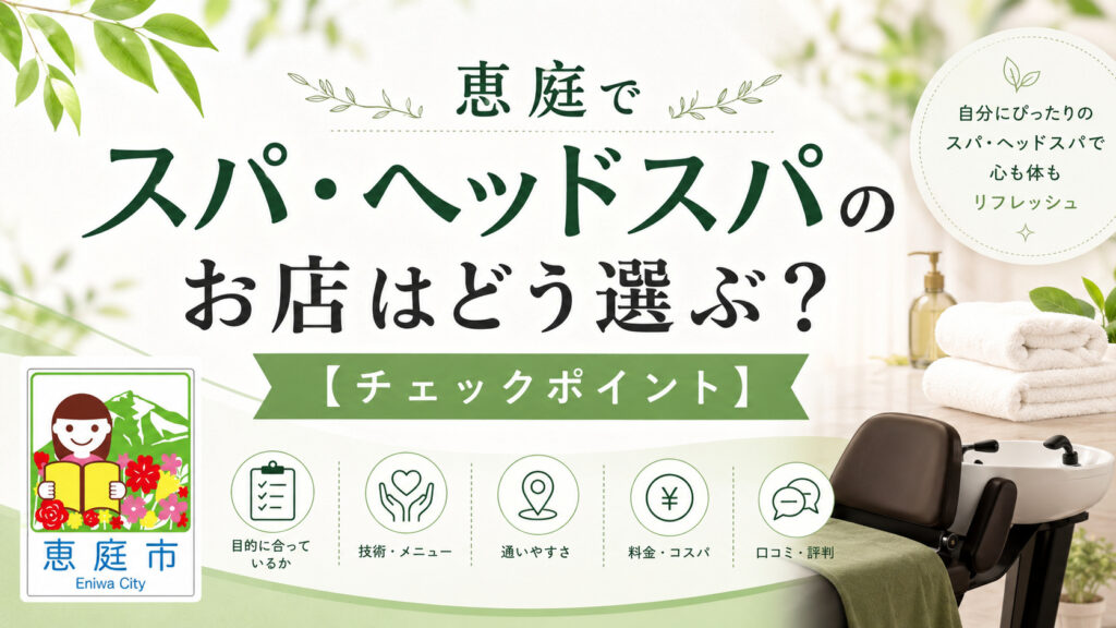 恵庭,スパ,ヘッドスパ,おすすめ,口コミ,評判