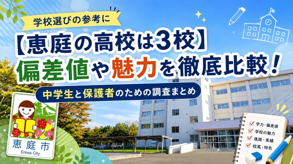 恵庭,高校,特徴,評判,口コミ,偏差値,強み