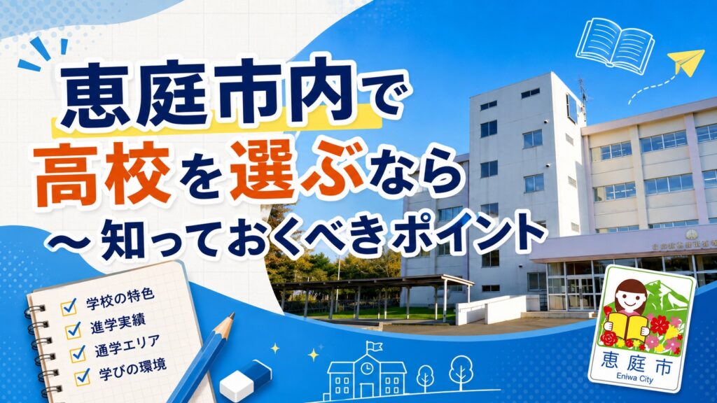 恵庭,高校,特徴,評判,口コミ,偏差値,強み