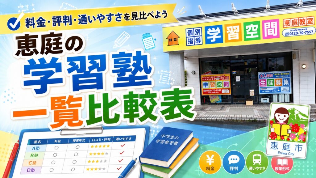 恵庭,学習塾,塾,特徴,口コミ,評判,おすすめ