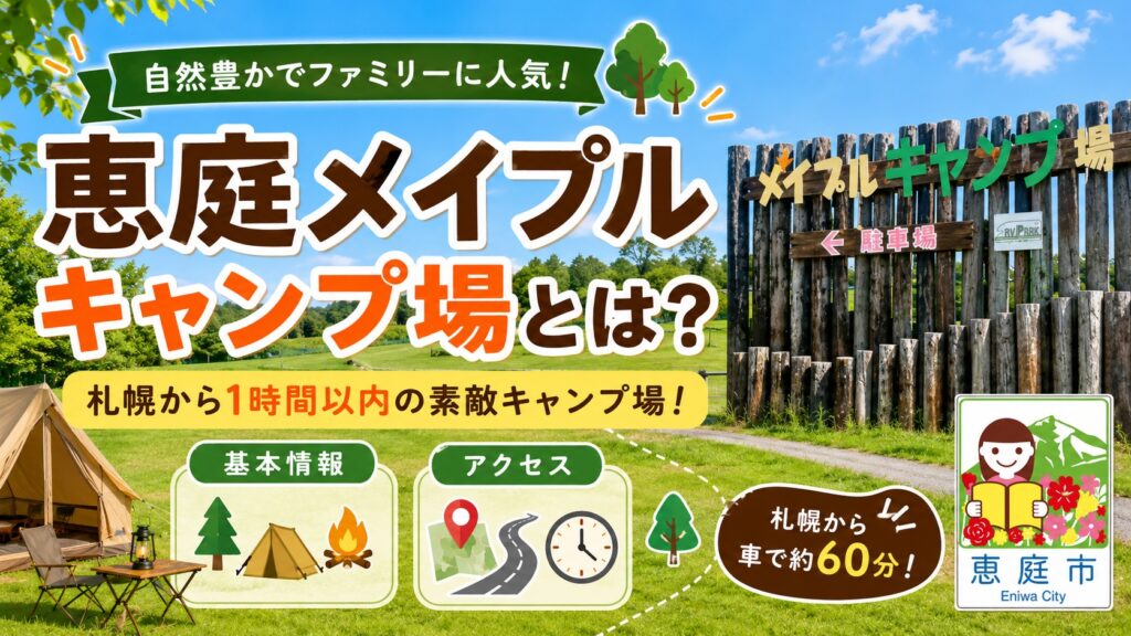 恵庭,メイプルキャンプ場,レビュー,口コミ,評判,おすすめ,ドッグラン