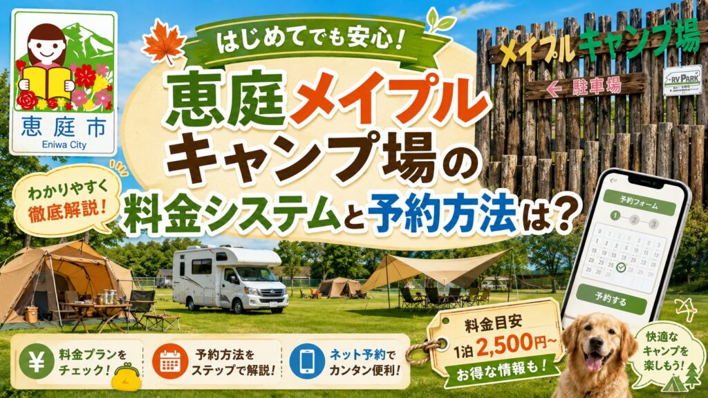 恵庭,メイプルキャンプ場,レビュー,口コミ,評判,おすすめ,ドッグラン