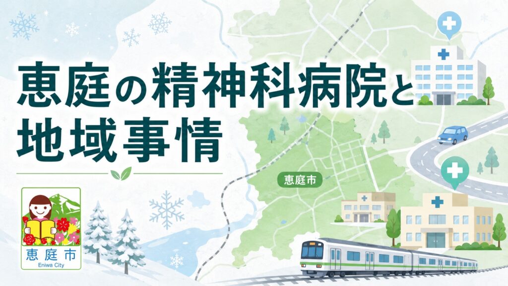 恵庭,精神科,病院,メンタル,特徴,違い