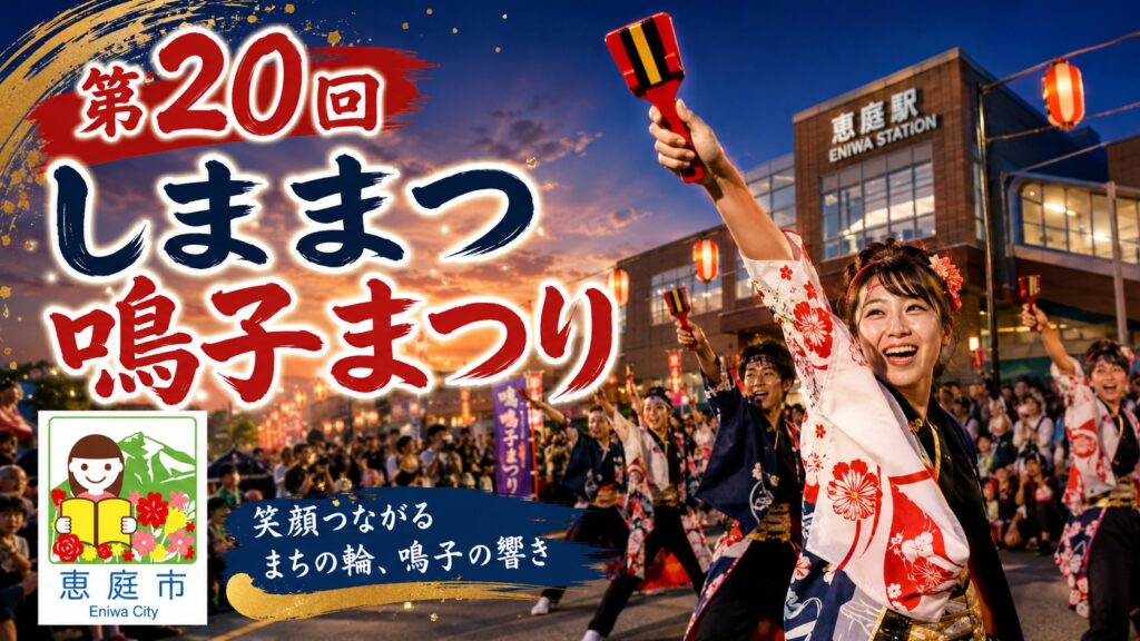 恵庭,夏祭り,2026,盆踊り,花火,イベント,駐車場,島松,鳴子