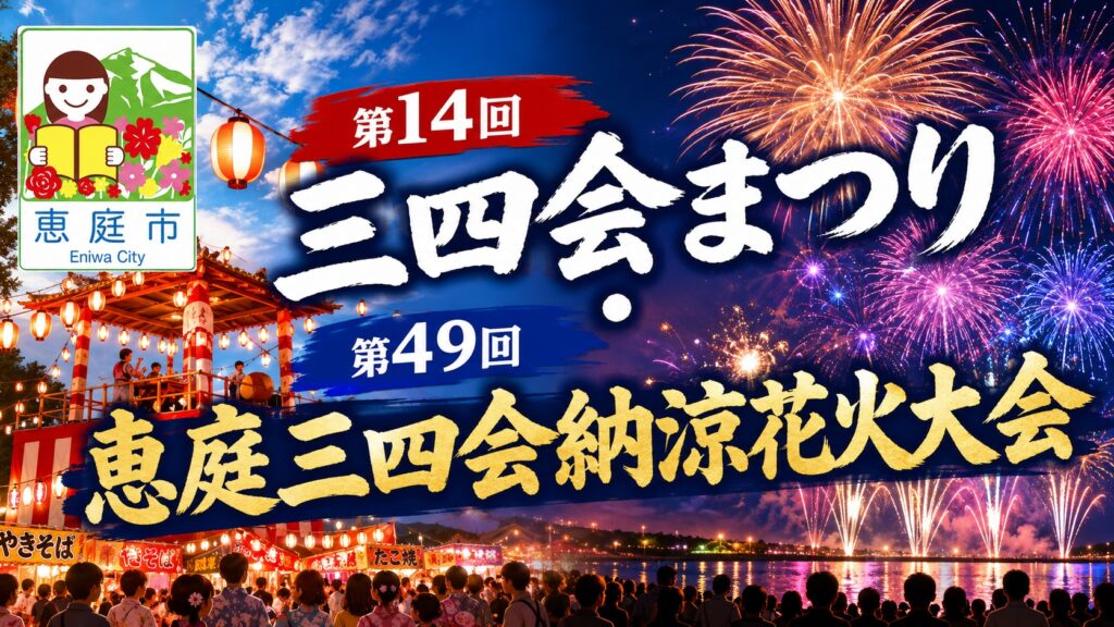 恵庭,夏祭り,2026,盆踊り,花火,イベント,駐車場
