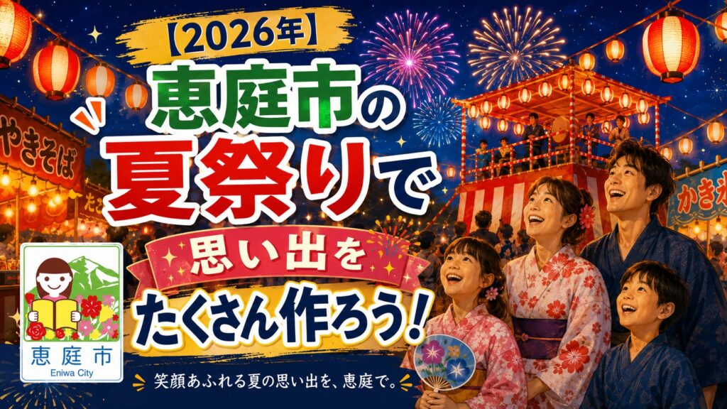 恵庭,夏祭り,2026,盆踊り,花火,イベント,駐車場