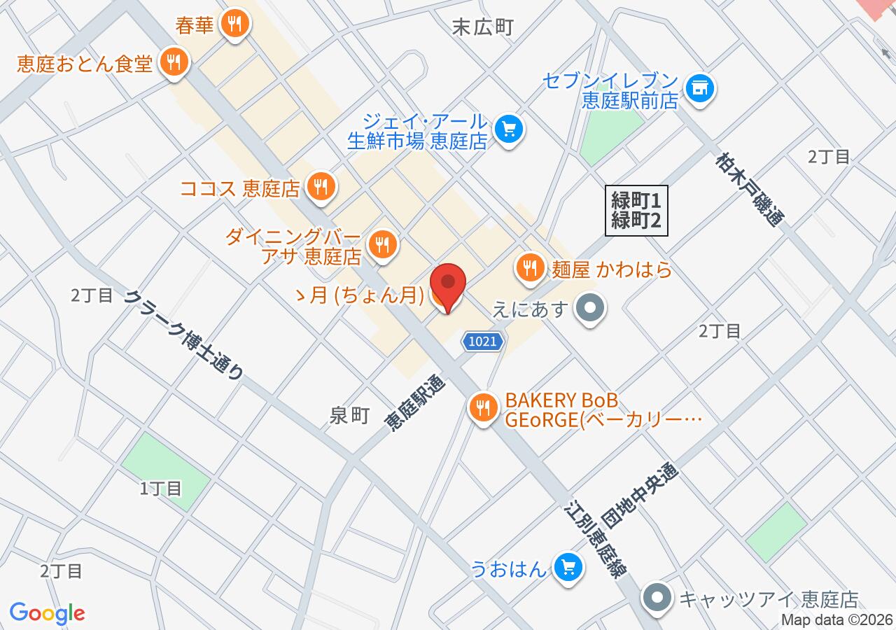 ゝ月 (ちょん月)の地図
