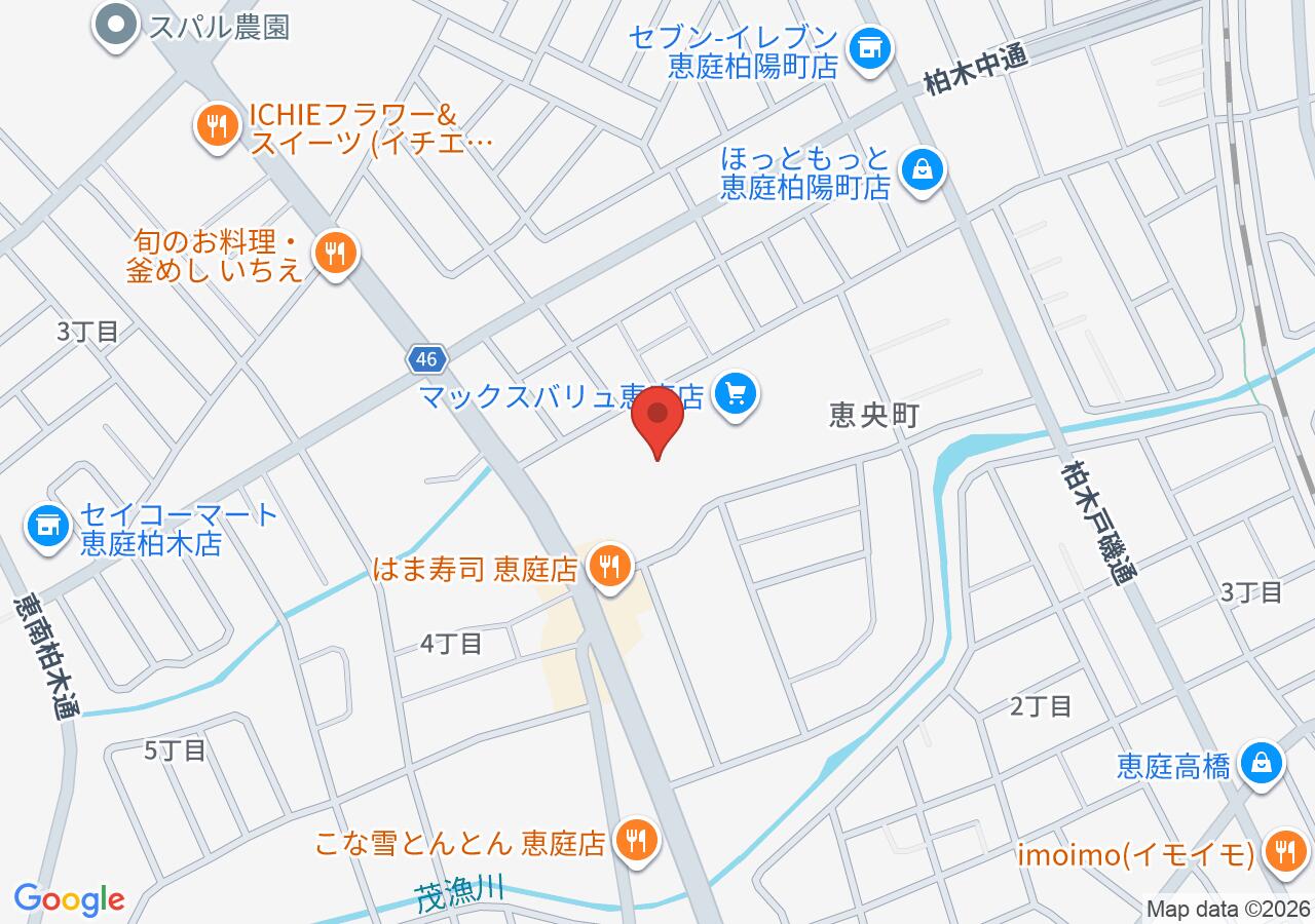 イエローグローブ 恵庭店の地図